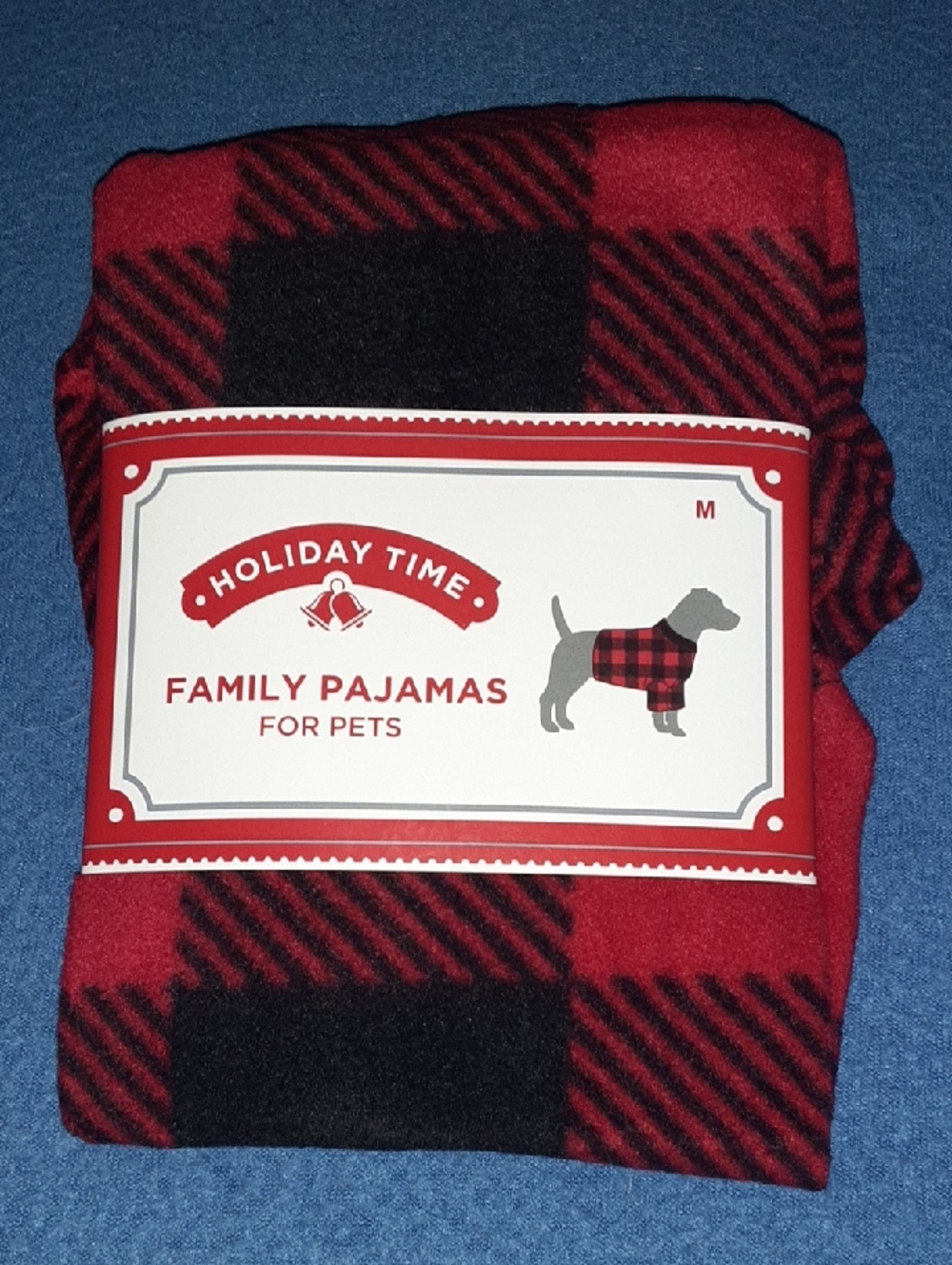 Holiday Time Red and Black Buffalo Plaid Family Pajamas for Pets